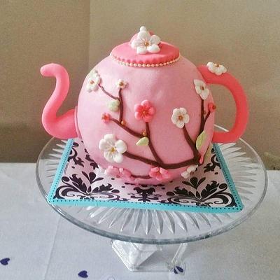 spring theme kettle - Cake by palakscakes