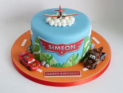 Planes and Cars cake - Cake by Angel Cake Design