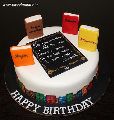 Cake for poet - Cake by Sweet Mantra Homemade Customized Cakes Pune