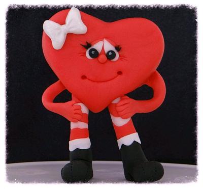 Modeling Chocolate Heart Figure - Cake by BellaCakes & Confections