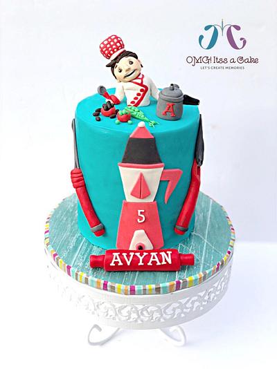 Chef theme cake - Cake by OMG! itss a cake