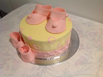 Baby booties - Cake by Radhika