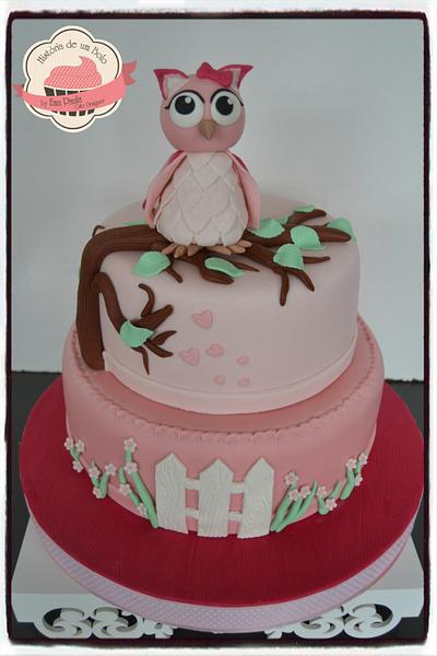 Owl Cake - Cake by Historia de Um Bolo