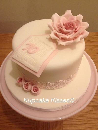 Rose Birthday Cake - Cake by Lauren