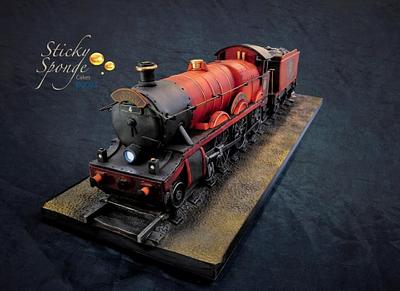 Jacobite steam train cake - Cake by Sticky Sponge Cake Studio