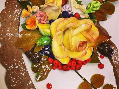 Autumn flower arrangement - Cake by Zoi Pappou
