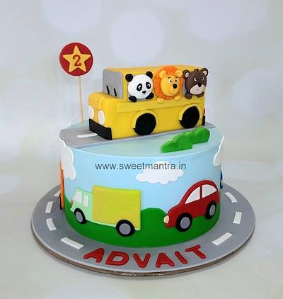 Bus cake - Cake by Sweet Mantra Customized cake studio Pune