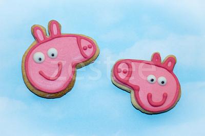 Peppa Pig Cookies - Cake by Rachel