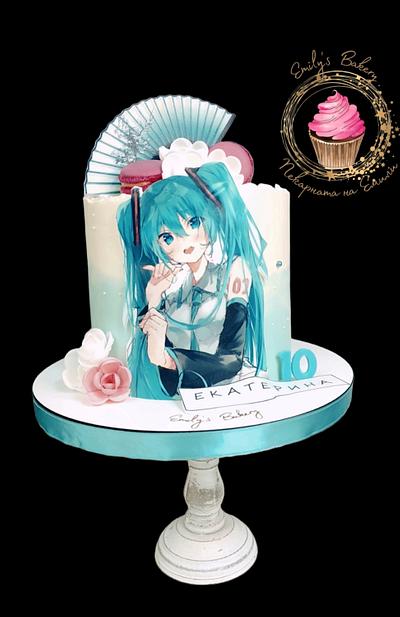 Hatsuni Miko cake - Cake by Emily's Bakery