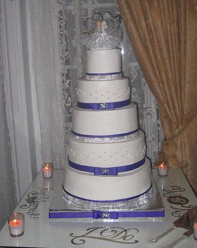 Buttercream Wedding Cake - Cake by PartyCakesByJoAnn
