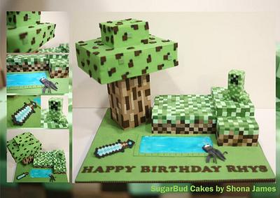 Minecraft - Cake by SugarBudCakes