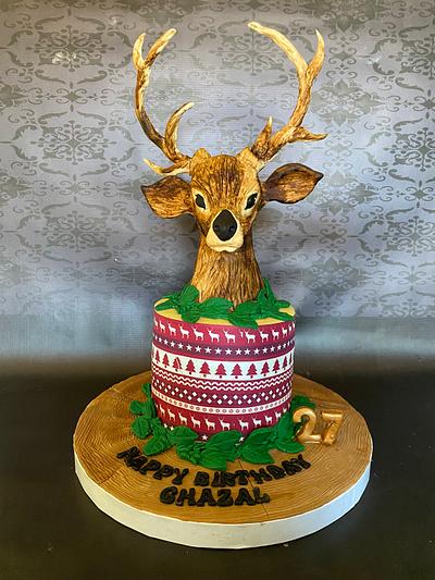Deer cake💕  - Cake by Jojo