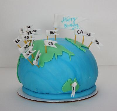 globe cake - Cake by Classic Cakes by Sakthi