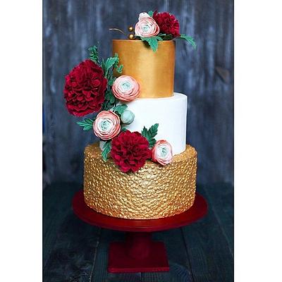 Marsala wedding cake - Cake by usladadushi
