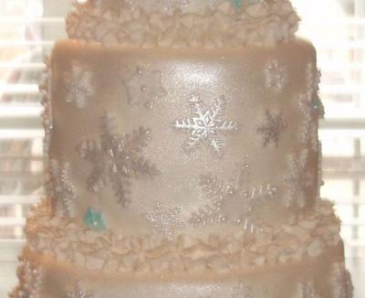 Sweet 16 Snowflake Cake - Cake by Peggy Does Cake