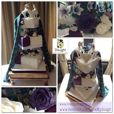 Fantasy Scottish Wedding Cake - Cake by Dough!