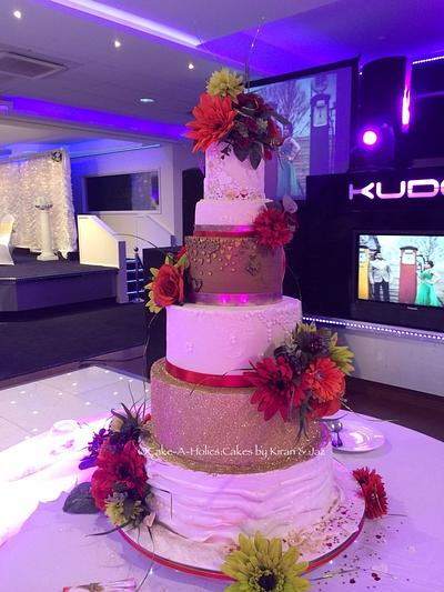 6 tier wedding cake - Cake by Cake-A-Holics: Cakes by Kiran & Jaz