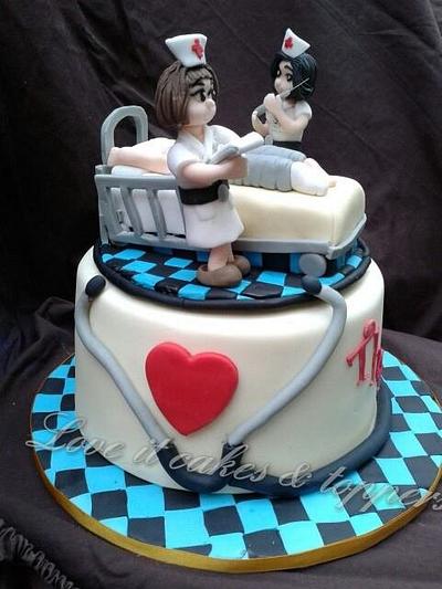 Nurses Cheeky - Cake by Love it cakes