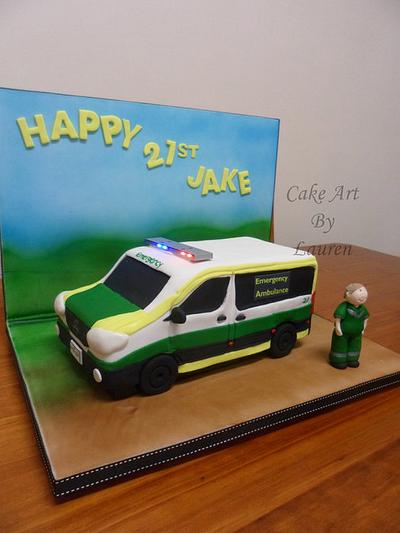 Ambulance Cake - Cake by Lauren