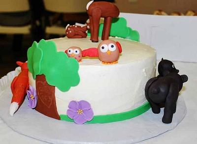 Forest Friends Baby Shower - Cake by Carrie