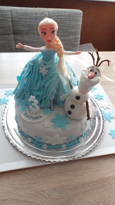 Frozen - Elsa - Cake by Daniella
