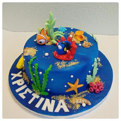 Blue Ocean - Cake by nef_cake_deco