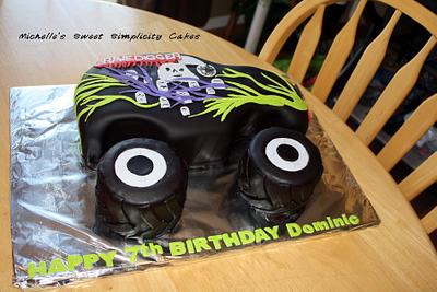 Grave Digger Monster Truck Birthday Cake - Cake by Michelle
