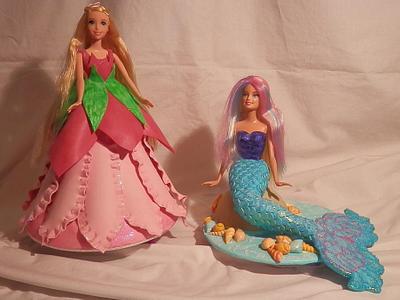 Mermaids Verses Fairys - Cake by Audra