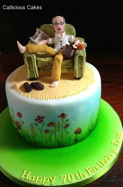 70th Cake  - Cake by Calli Creations