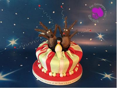 Exploding Christmas  - Cake by For goodness cake barlick 