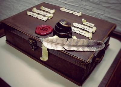 antique box cake - Cake by timea
