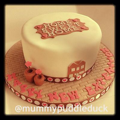 Home Sweet Home - Happy New Extension  - Cake by Mummypuddleduck