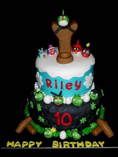 Angry Birds Space - Cake by Rita's Cakes