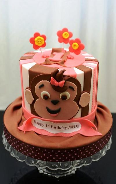 Cheeky Monkey 1st Birthday - Cake by Sugarpixy