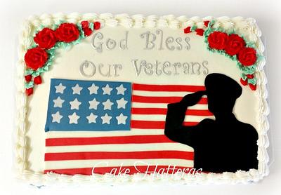 Veteran's Commemoration  - Cake by Donna Tokazowski- Cake Hatteras, Martinsburg WV