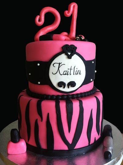 Pink Zebra 21 - Cake by Maryann