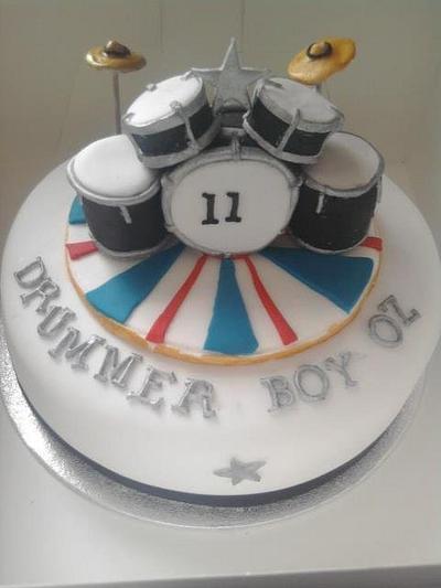 Drum Kit Cake - Cake by Jodie Stone