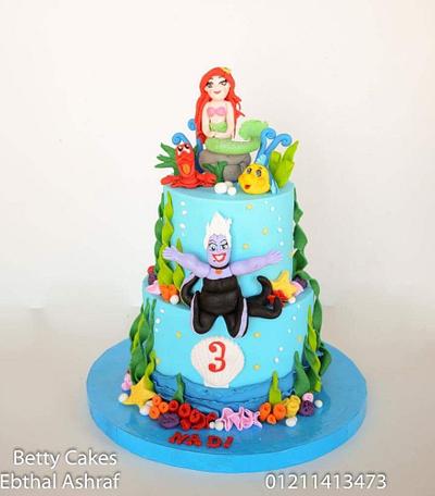 Ariel little Mermaid cake  - Cake by BettyCakesEbthal 