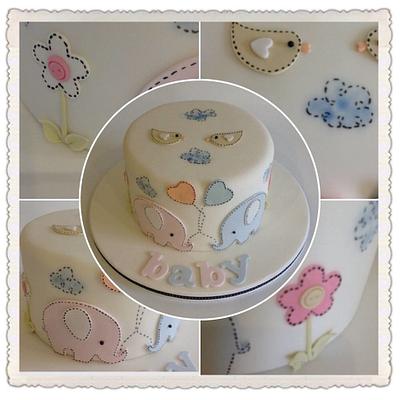 Baby shower cake - Cake by pontycarlocakes