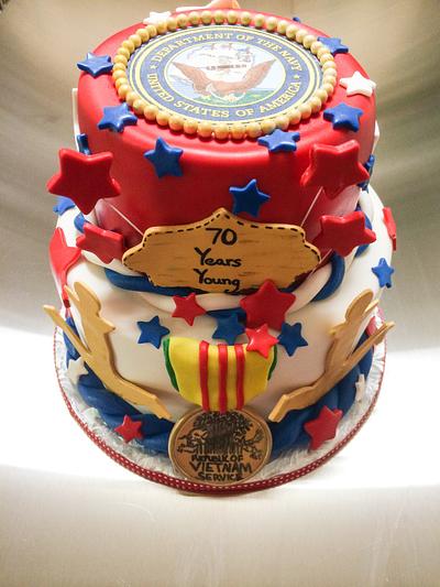 70th birthday cake - Cake by Clarice Towner