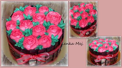 Buttercream Flowers - Cake by Lenka