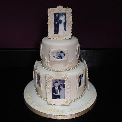 Golden wedding anniversary  - Cake by Andrias cakes scarborough