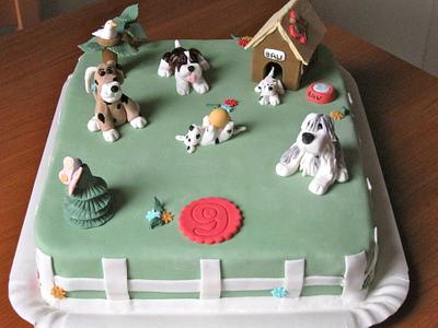 Dogs' park - Cake by Milena