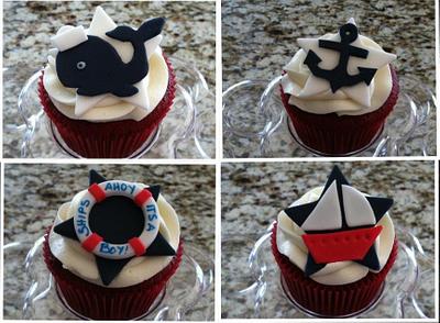 Nautical Cupcakes - Cake by Joanne