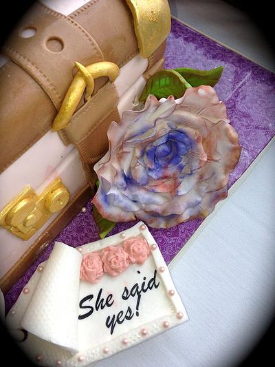 She said Yes.... - Cake by Heidi