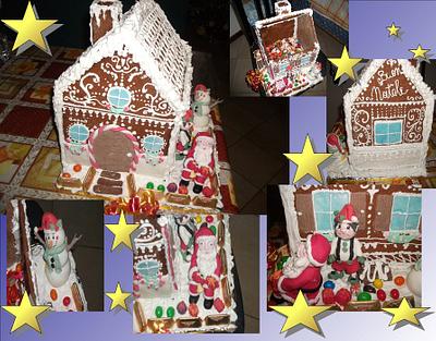 santa claus's gingerbread house - Cake by daniela visone