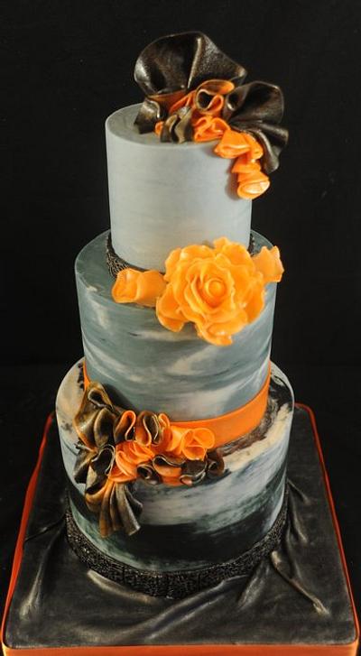 Orange Bursts - Cake by Sugarpixy