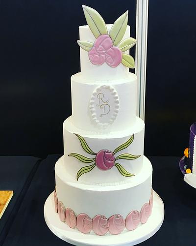 Royal iced Charles Renee Macintosh wedding cake  - Cake by Kake and Cupkakery
