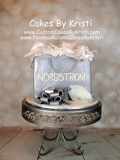 Nordstrom Shopping Bag Cake - Cake by Cakes By Kristi