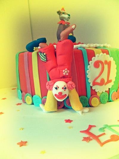 clown cake - Cake by Aoibheann Sims